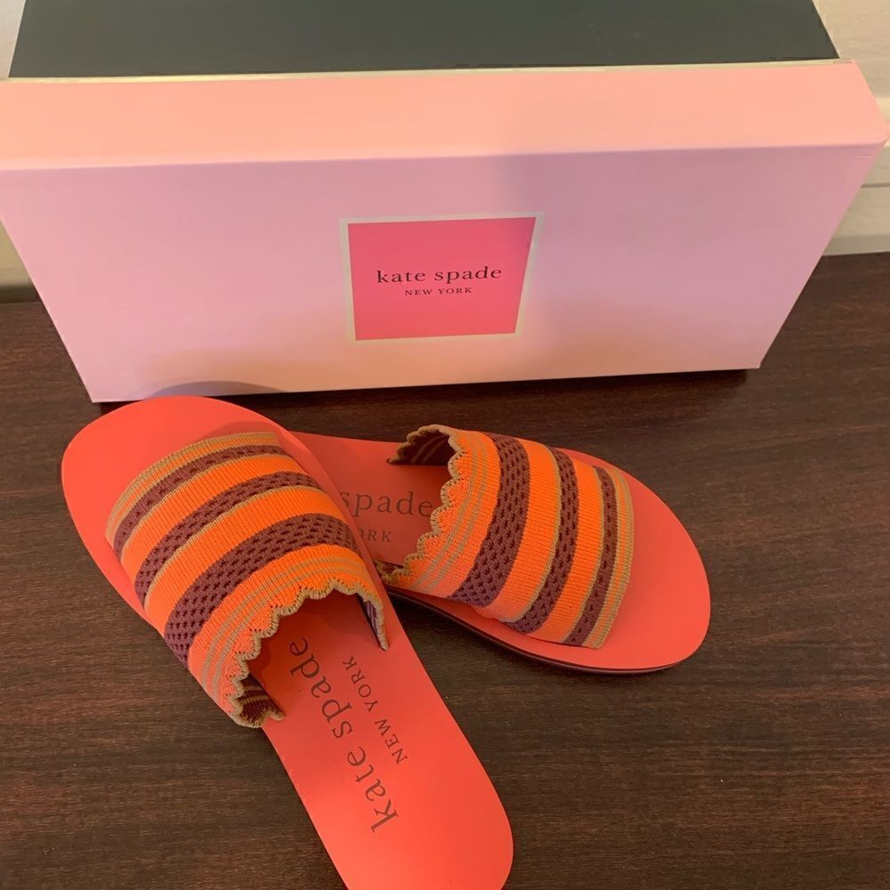 Kate Spade New York Women’s slide slip on rubber sandal Sz 5 and 6 new, NIB - Picture 4 of 8